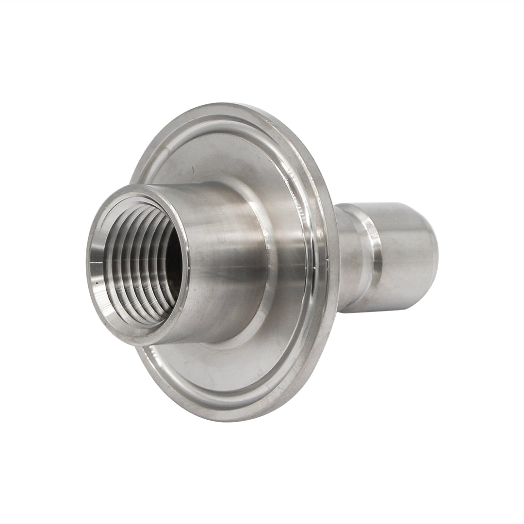 Stainless Steel Tri-Clover Quick Disconnect Fitting - 1.5" TC X Male QD (1/2" FNPT Interior)