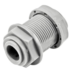 Kegland Duotight Food Grade Plastic (Push-In) Wall Bulkhead - 1/2" NPS X 5/16" (8mm)