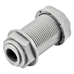 Kegland Duotight Food Grade Plastic (Push-In) Wall Bulkhead - 1/2" NPS X 3/8" (9.5mm)