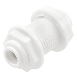 Kegland Monotight Food Grade Plastic (Push-In) Wall Bulkhead - 1/4" NPS X 1/4" (6.35mm)