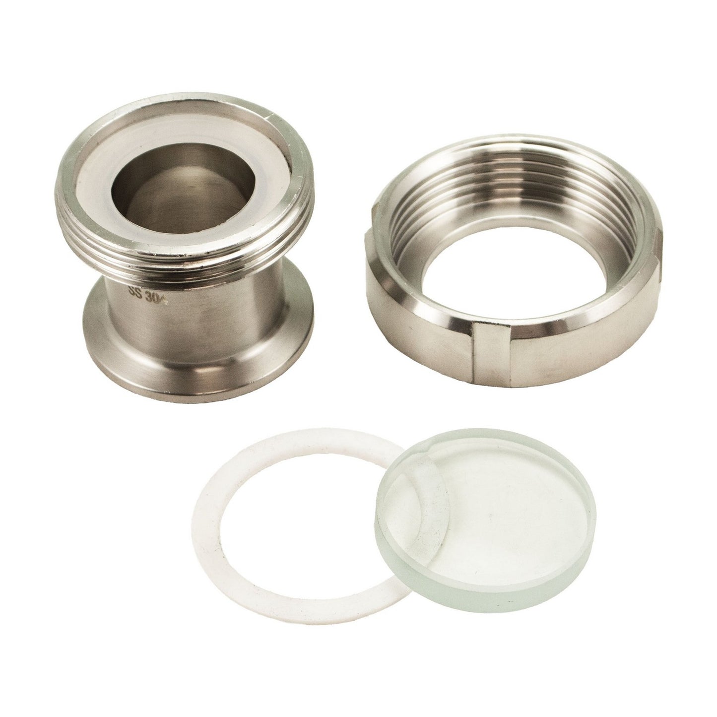 1.5" Tri Clamp Process View Sight Glass - Tri Clover Sanitary Stainless Steel Fitting