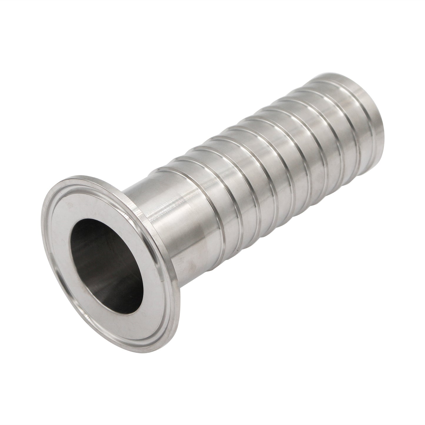 Stainless Steel Tri-Clover Fitting - 2" TC X 1 1/2" OD Barb