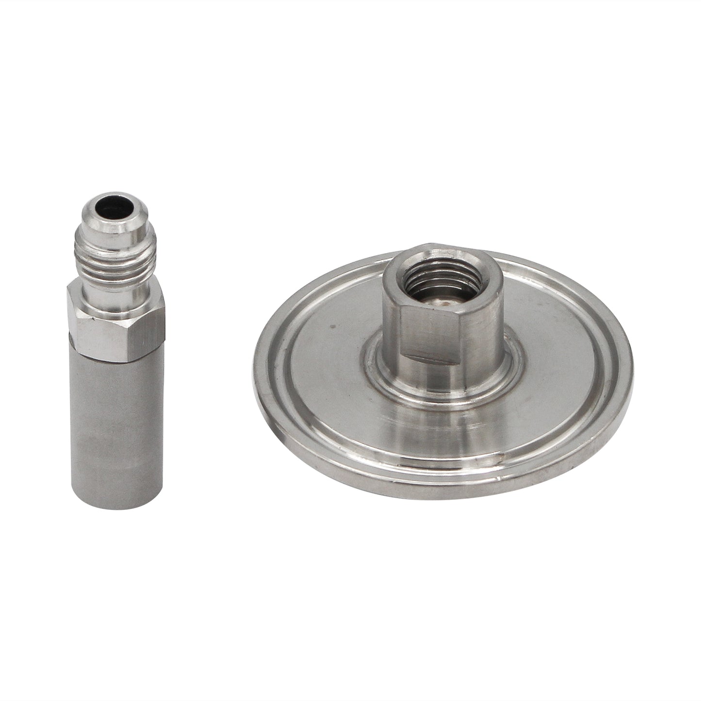 Stainless Steel Tri-Clover Inline Carbonation Oxygen Stone - 1.5" TC X 1/4" MFL (0.5 Micron)