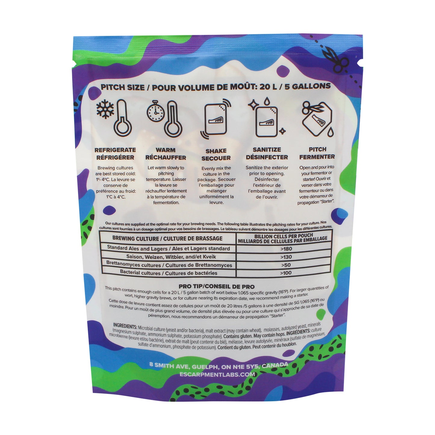 Escarpment Labs Ebbegarden Kveik Yeast Blend - Liquid Brewing Culture (100mL)