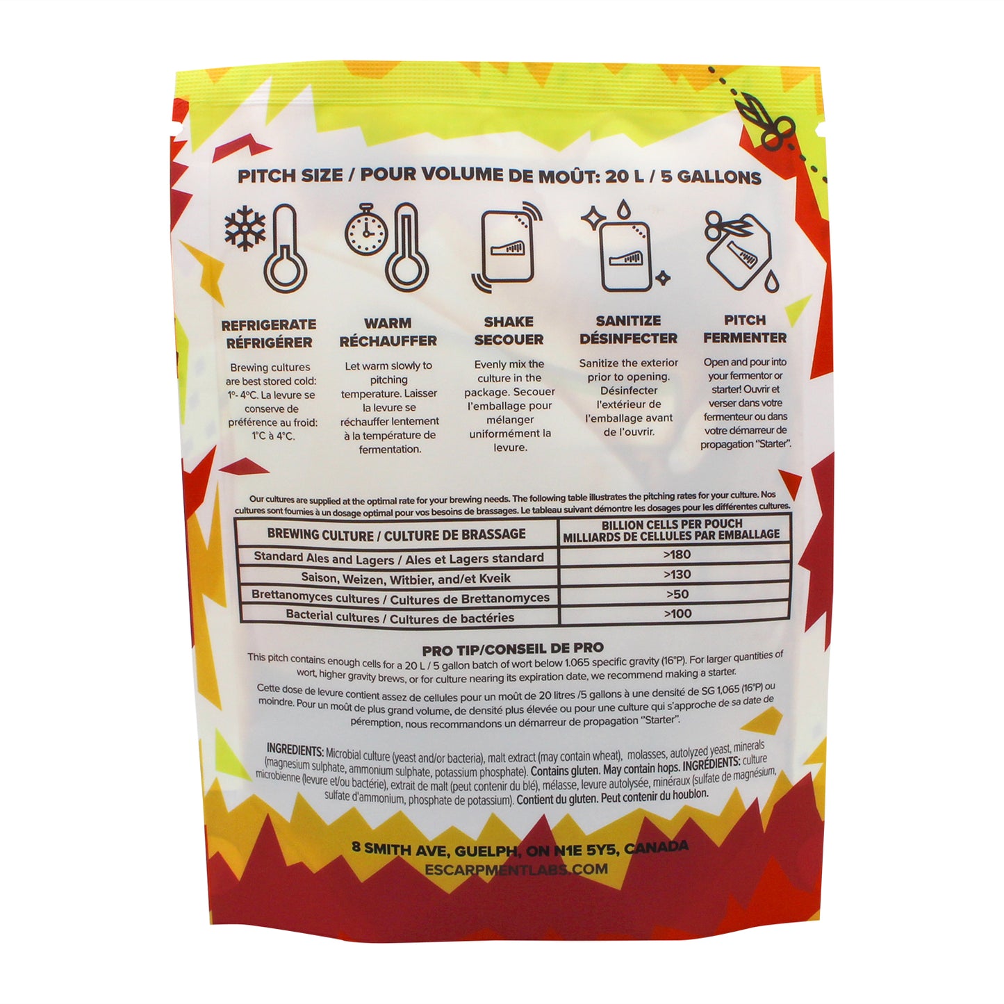 Escarpment Labs Belgian Fruity Wit Yeast - Liquid Brewing Culture (100mL)