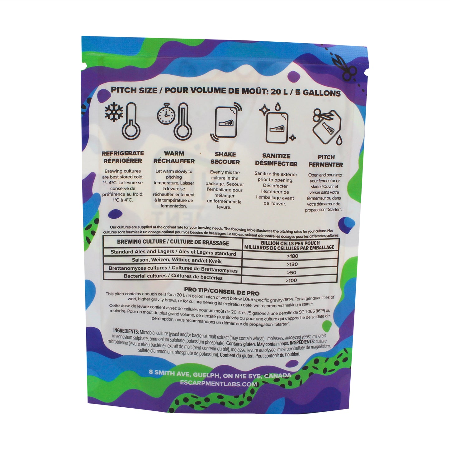 Escarpment Labs Hornindal Kveik Yeast Blend - Liquid Brewing Culture (100mL)