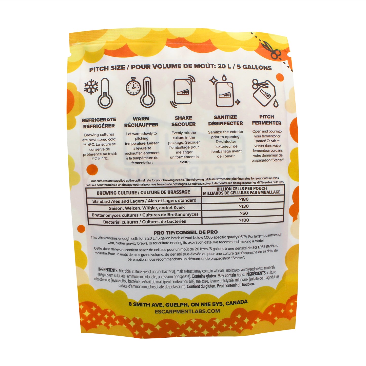 Escarpment Labs Hydra Hybrid Yeast - Liquid Brewing Culture (100mL)