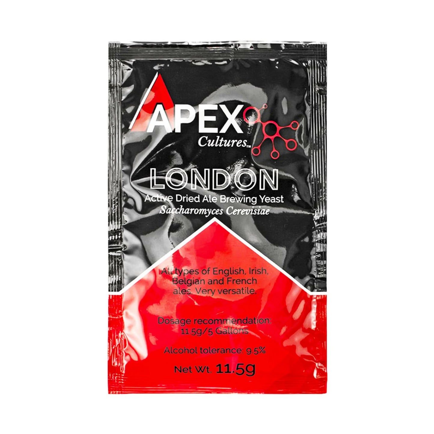Apex Cultures London Active Dry Ale Yeast - Dry Yeast Culture (11.5 g) - Canuck Homebrew Supply, Canada