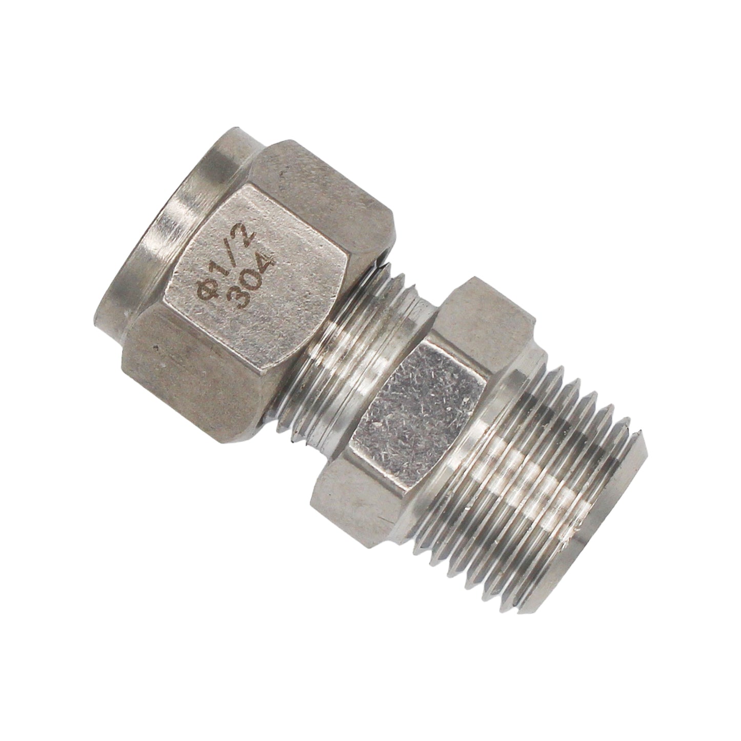 Kegland Stainless Steel Fitting - 1/2" Male BSP X 1/2" Compression