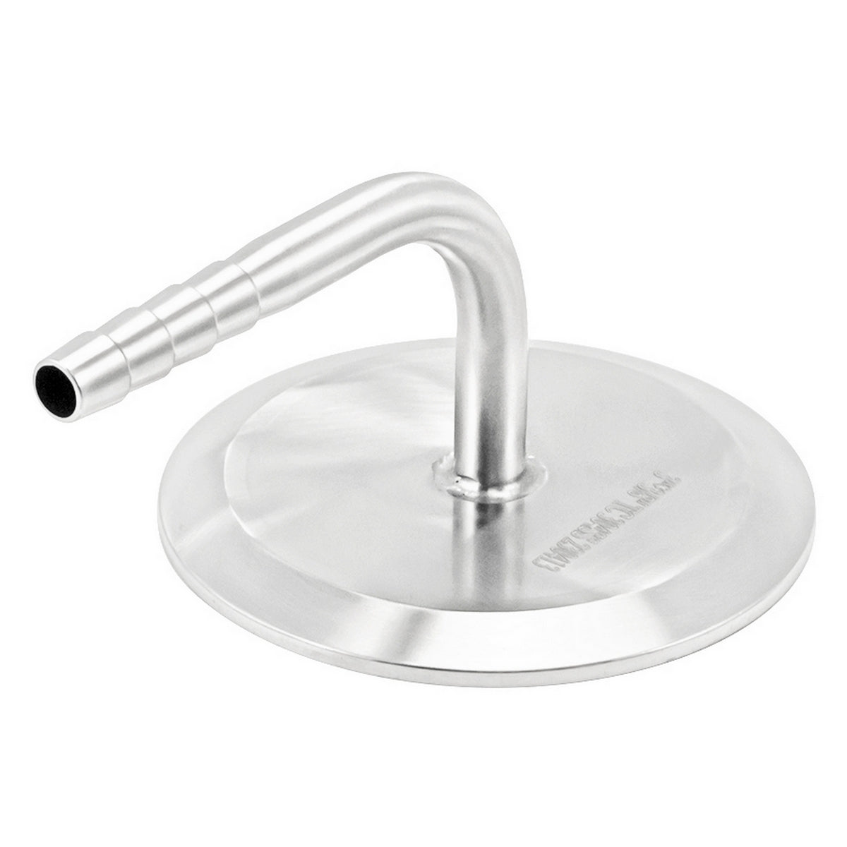 Stainless Steel Tri-Clover 90° Elbow - 3" TC X 3/8" OD Barb