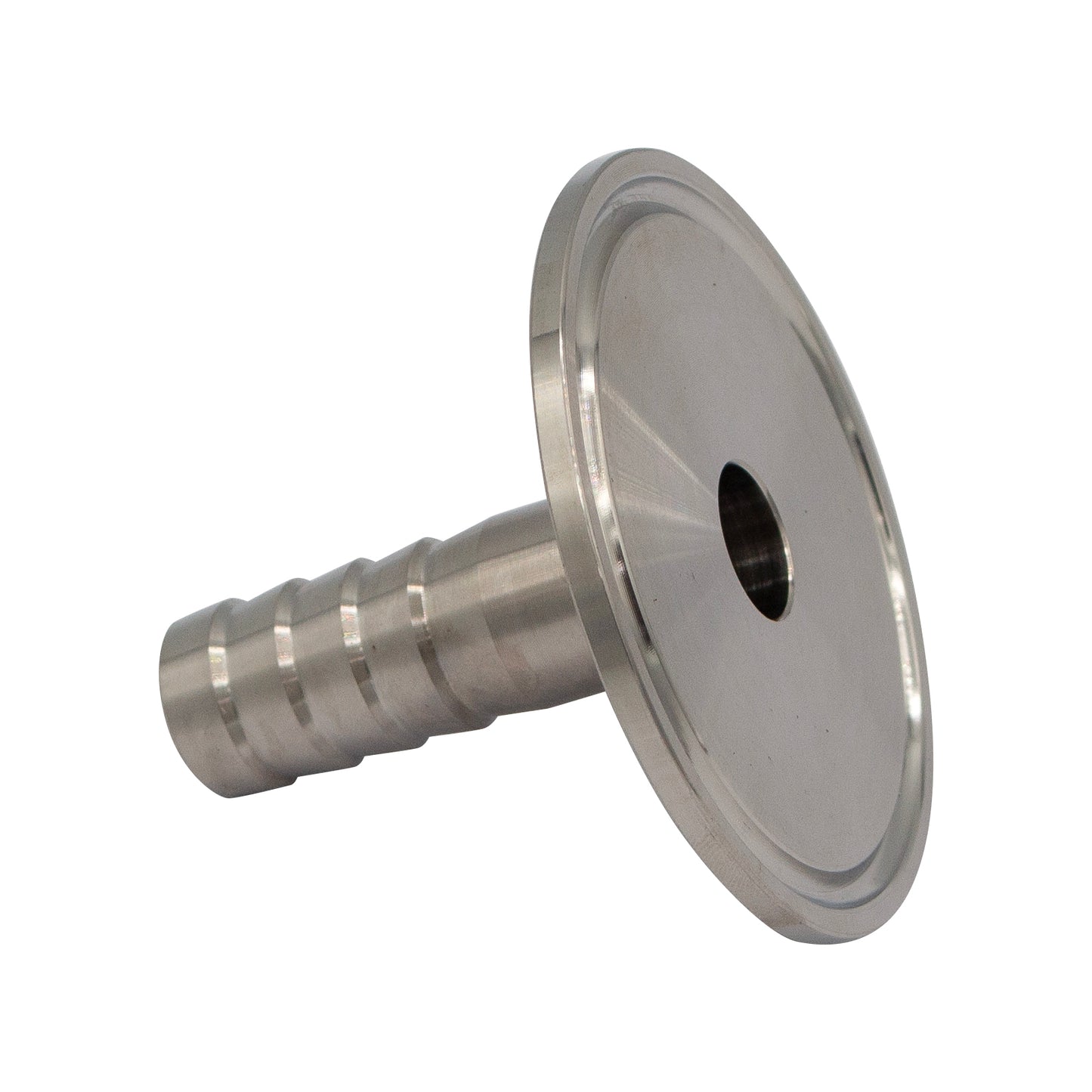 Stainless Steel Tri-Clover Fitting - 2" TC X 5/8" OD Barb