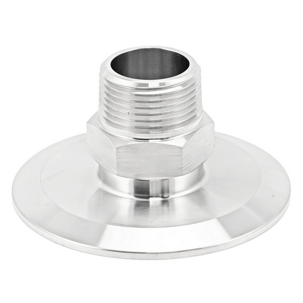 3" Tri Clamp X 1" Male NPT Adapter - Tri Clover Sanitary Stainless Steel Fitting