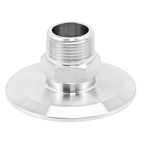 Stainless Steel Tri-Clover Fitting - 3" TC X 1" Male NPT