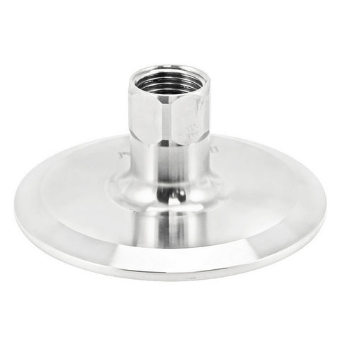Stainless Steel Tri-Clover Fitting - 3" TC X 1/2" Female NPT