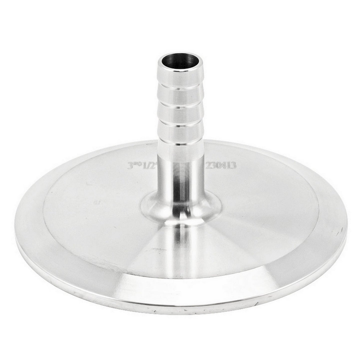 Stainless Steel Tri-Clover Fitting - 3" TC X 1/2" OD Barb