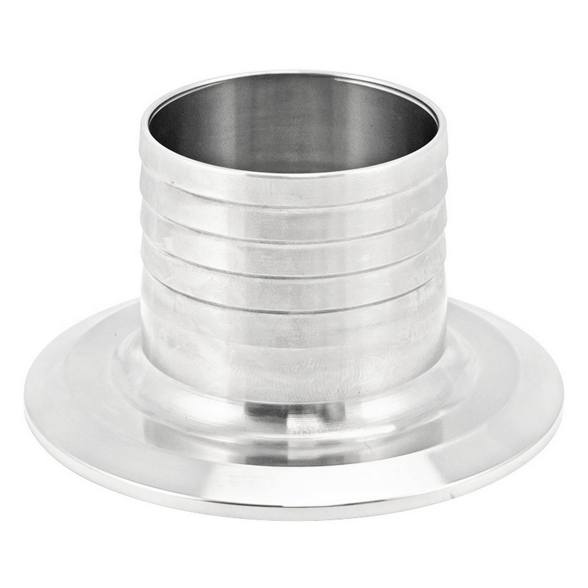 Stainless Steel Tri-Clover Fitting - 3" TC X 2" OD Barb