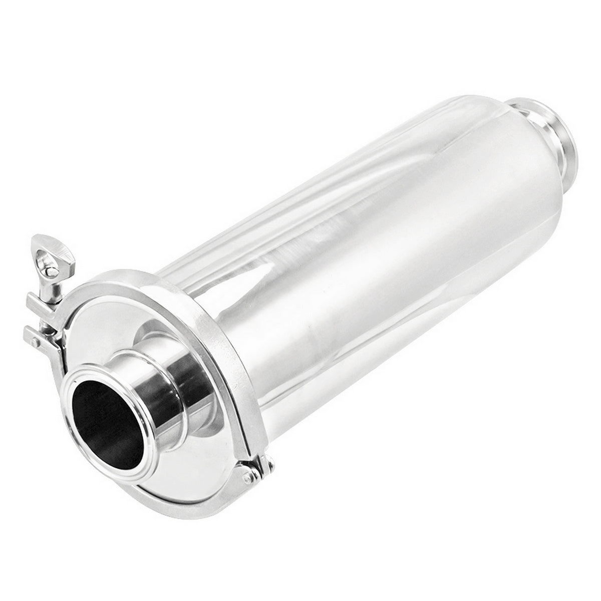 Stainless Steel Tri-Clover Inline Sanitary Filter - 2" TC