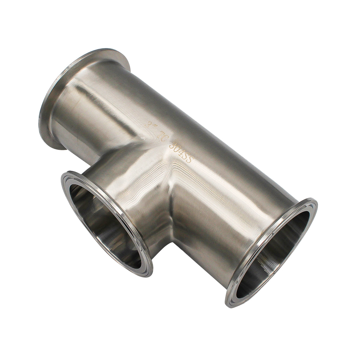 3" Tri Clamp Instrument Tee - Tri Clover Sanitary Stainless Steel