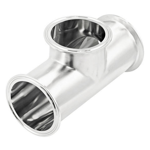 Stainless Steel Tri-Clover Instrument Tee - 3" TC