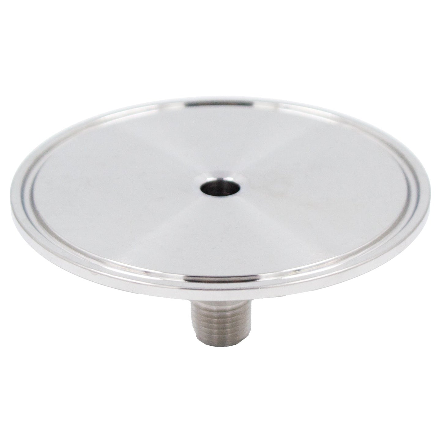 Stainless Steel Tri-Clover Fitting - 3" TC X 1/4" Male NPT