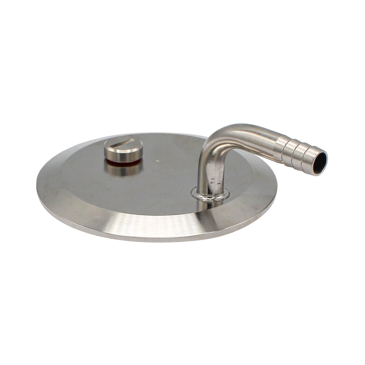 3" Tri Clamp Pressurized Transfer End Cap Fitting - Tri Clover Sanitary Stainless Steel Fitting