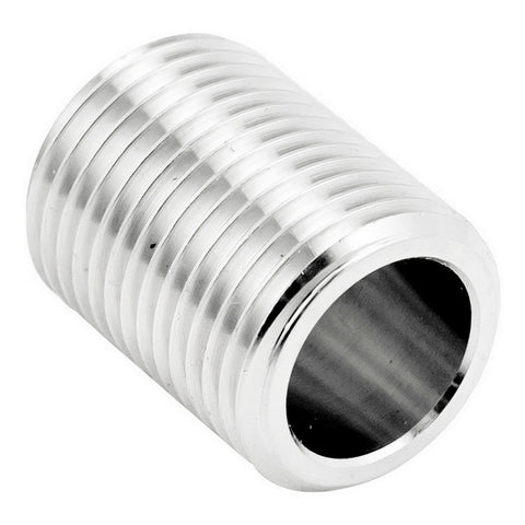 Stainless Steel British Standard Pipe Close Nipple - 1/2" Male BSP