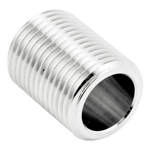 Stainless Steel British Standard Pipe Close Nipple - 1/2" Male BSP