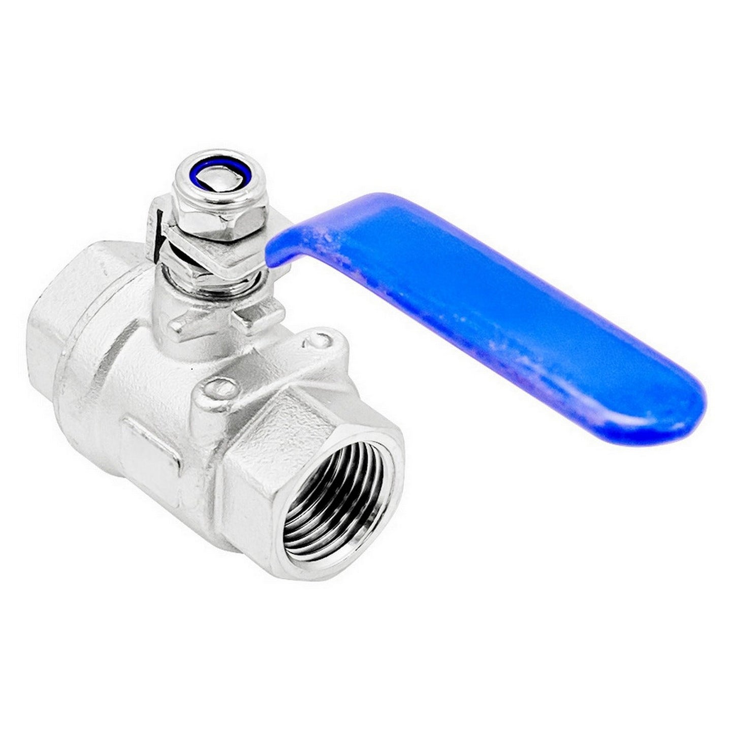 Stainless Steel British Standard Pipe 2-Piece Ball Valve - 1/2" Female BSP