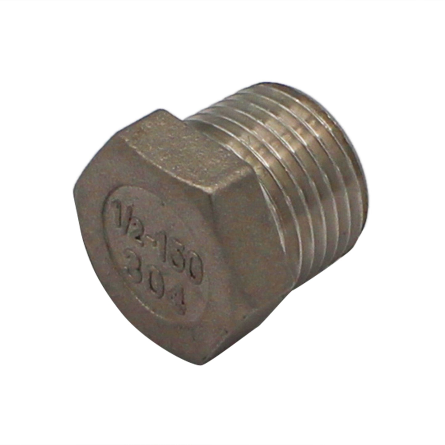 1/2" Male BSP Hex Plug - 304 Stainless Steel Pipe Fitting