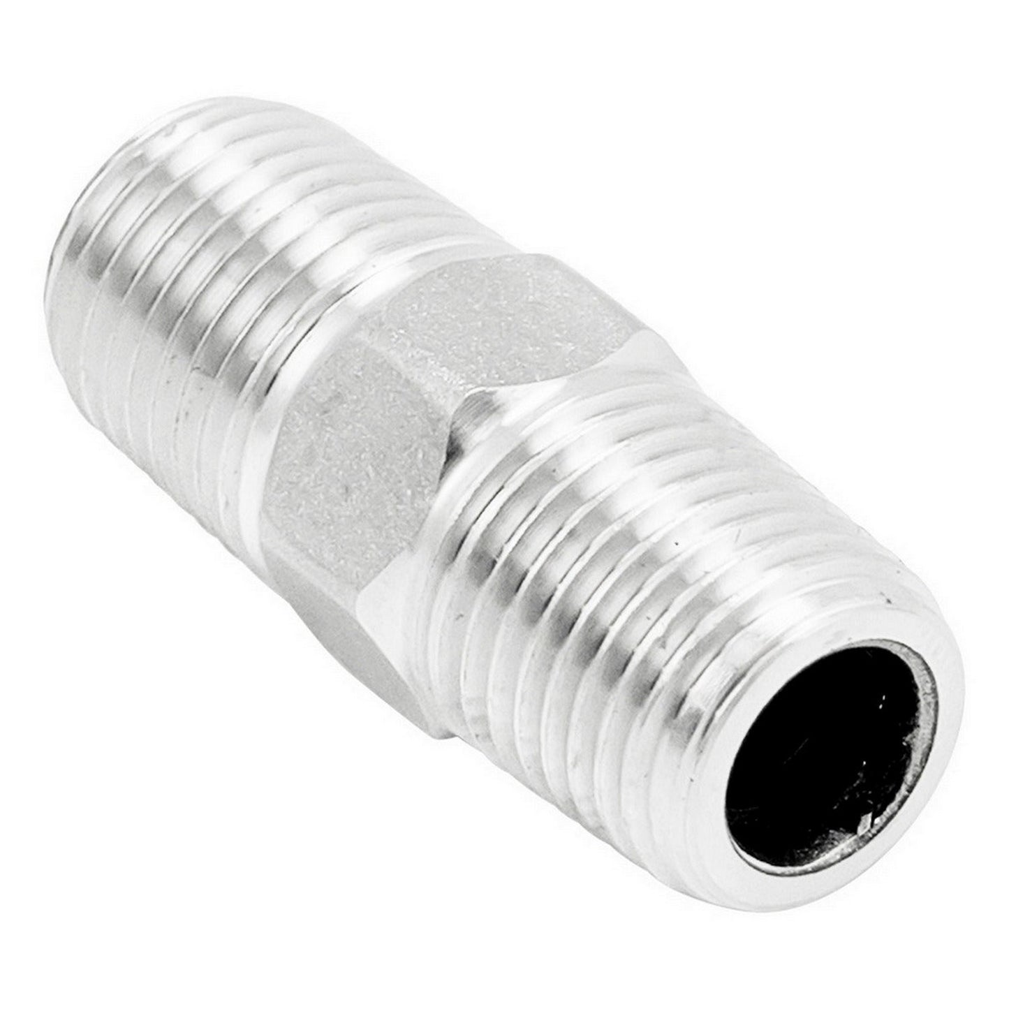 1/4" Male BSP Hex Nipple - 304 Stainless Steel Pipe Fitting