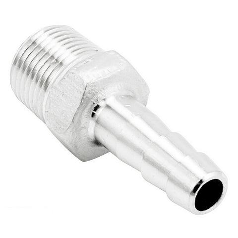 Stainless Steel British Standard Pipe Fitting - 3/8" Male BSP X 3/8" OD Barb