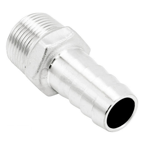 Stainless Steel British Standard Pipe Fitting - 3/4" Male BSP X 3/4" OD Barb