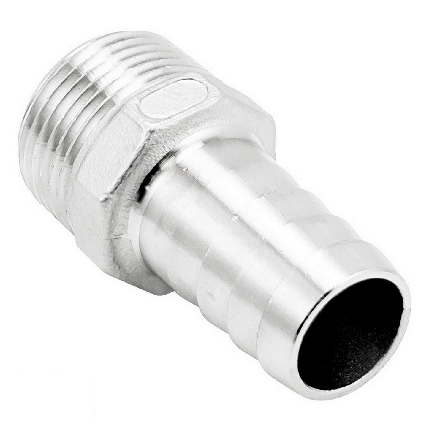 1" Male BSP X 15/16" OD Barb Barbed Adapter - 304 Stainless Steel Pipe Fitting