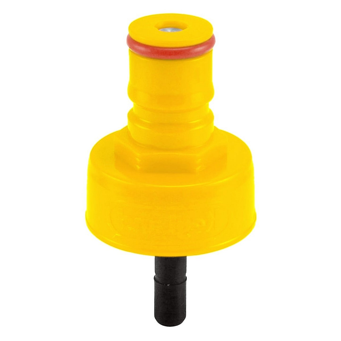 Kegland FermZilla Duotight Yellow Plastic Carbonation Ball Lock Cap - 1/4" (6.35mm)