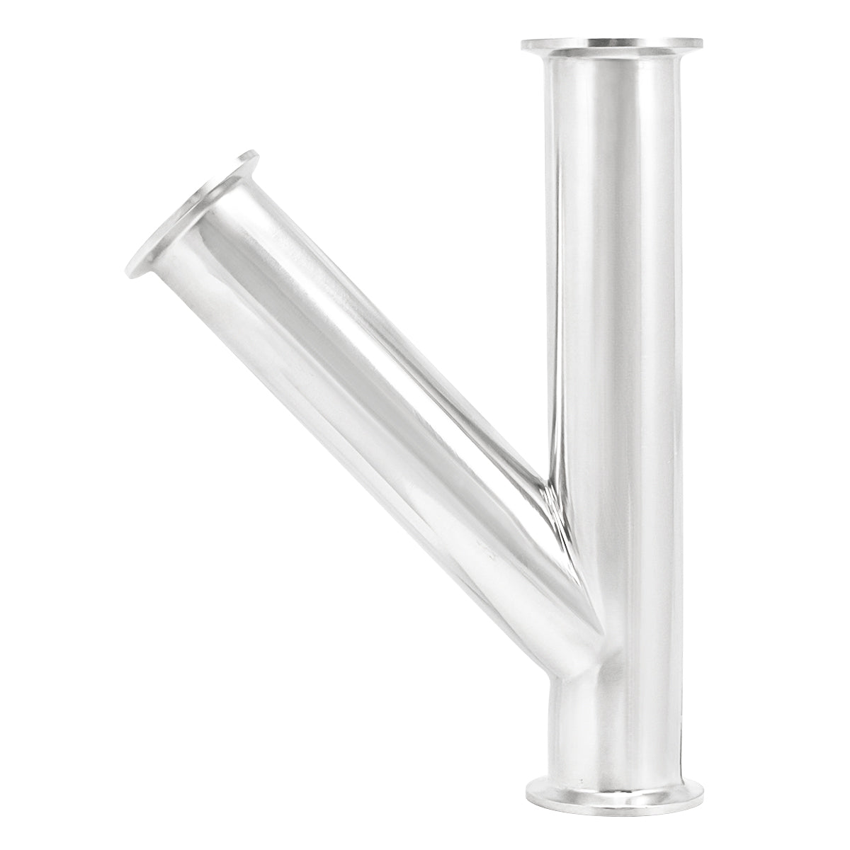 1.5" Tri Clamp Lateral Wye (Y-fitting)- Sanitary Stainless Steel