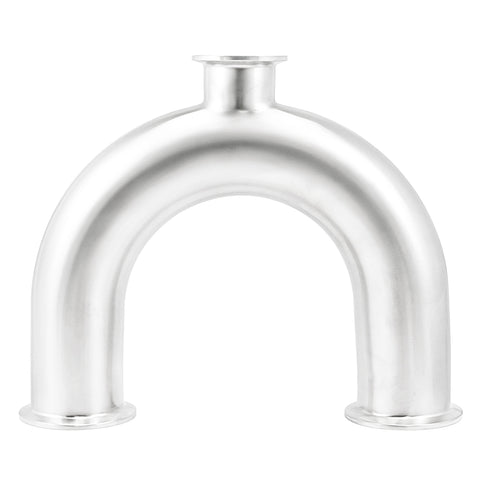 Stainless Steel Tri-Clover 180° Drop U-Bend - 2" TC X 1.5" TC