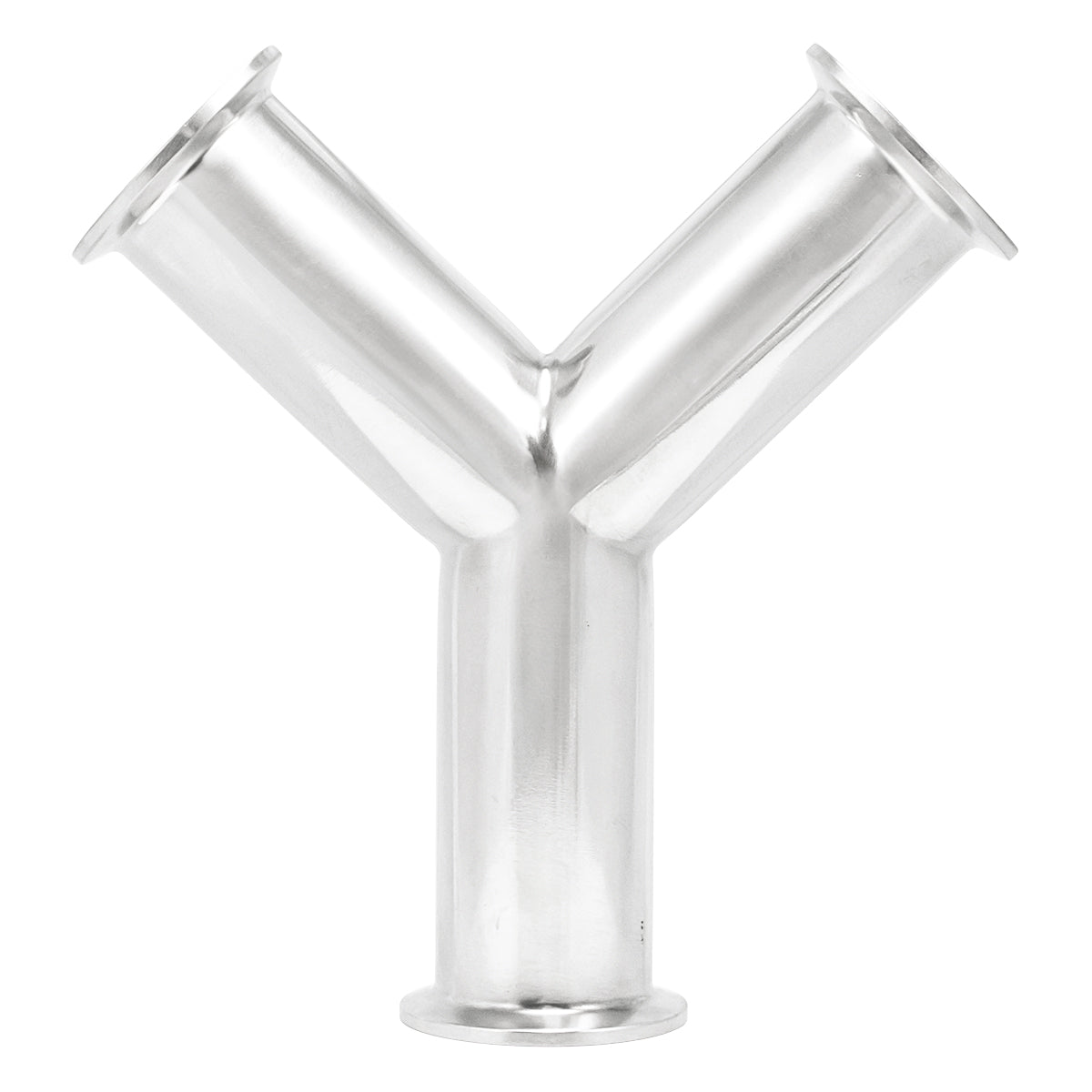 1.5" Tri Clamp Wye (Y-fitting)- Sanitary Stainless Steel