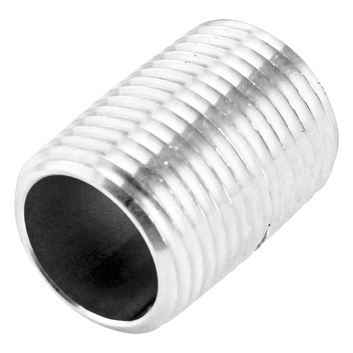 SS Brewtech 1/2" Male NPT Close Nipple - 304 Stainless Steel Pipe Fitting