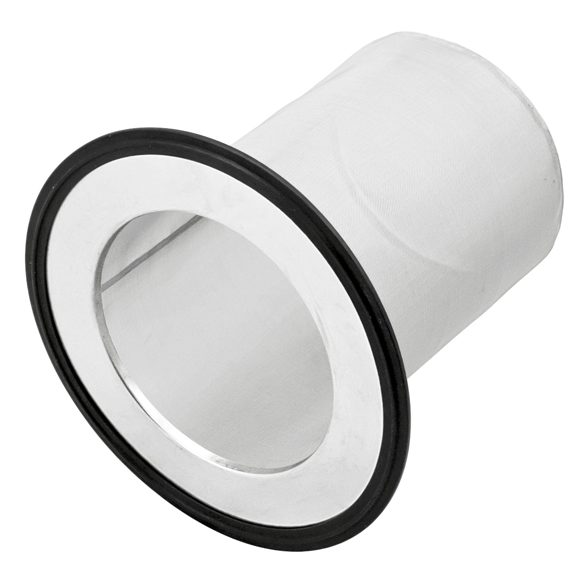 Stainless Steel Tri-Clover Sock Screen Gasket - 6" TC (100 Mesh)