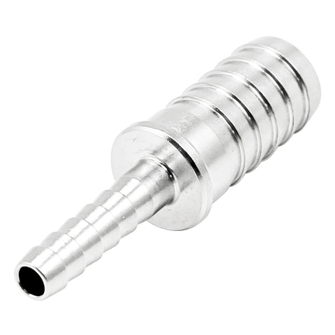 Stainless Steel Barbed Hose Splicer - 3/16" X 3/8"