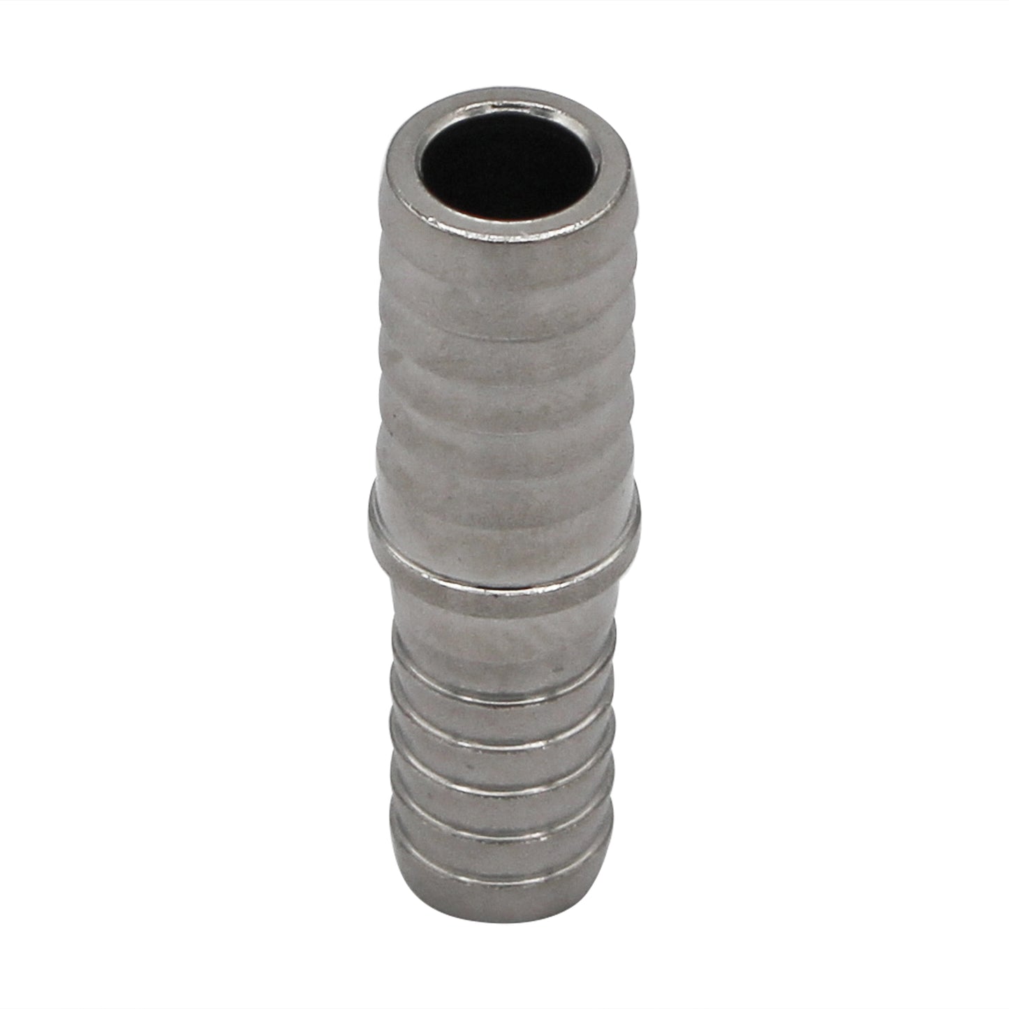 Stainless Steel Barbed Hose Splicer - 3/8" X 7/16"