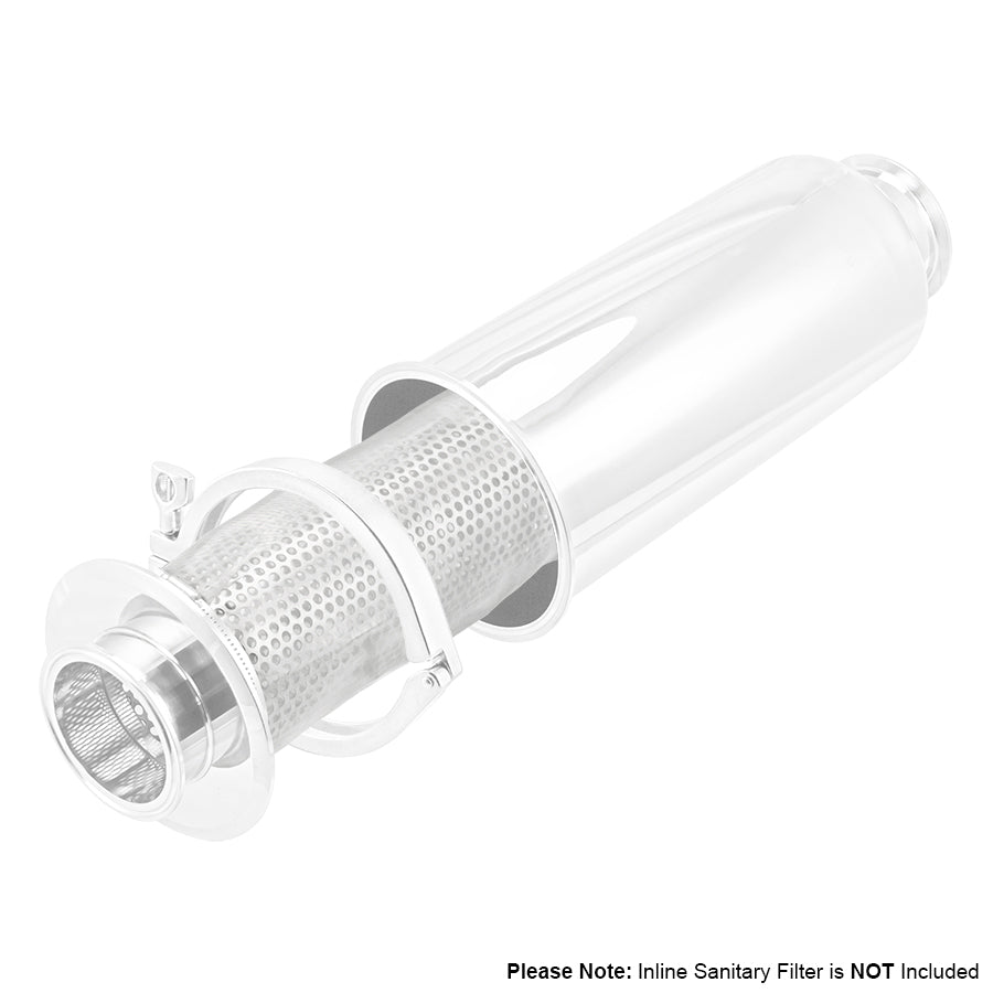 Stainless Steel Tri-Clover Inline Sanitary Filter Screen - 3" TC