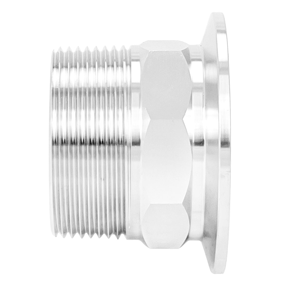 Stainless Steel Tri-Clover Fitting - 2" TC X 1 1/4" Male NPT
