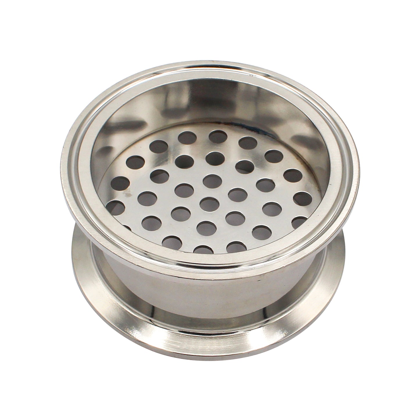 Stainless Steel Tri-Clover Filter Support Plate - 3 TC (2 3/4")