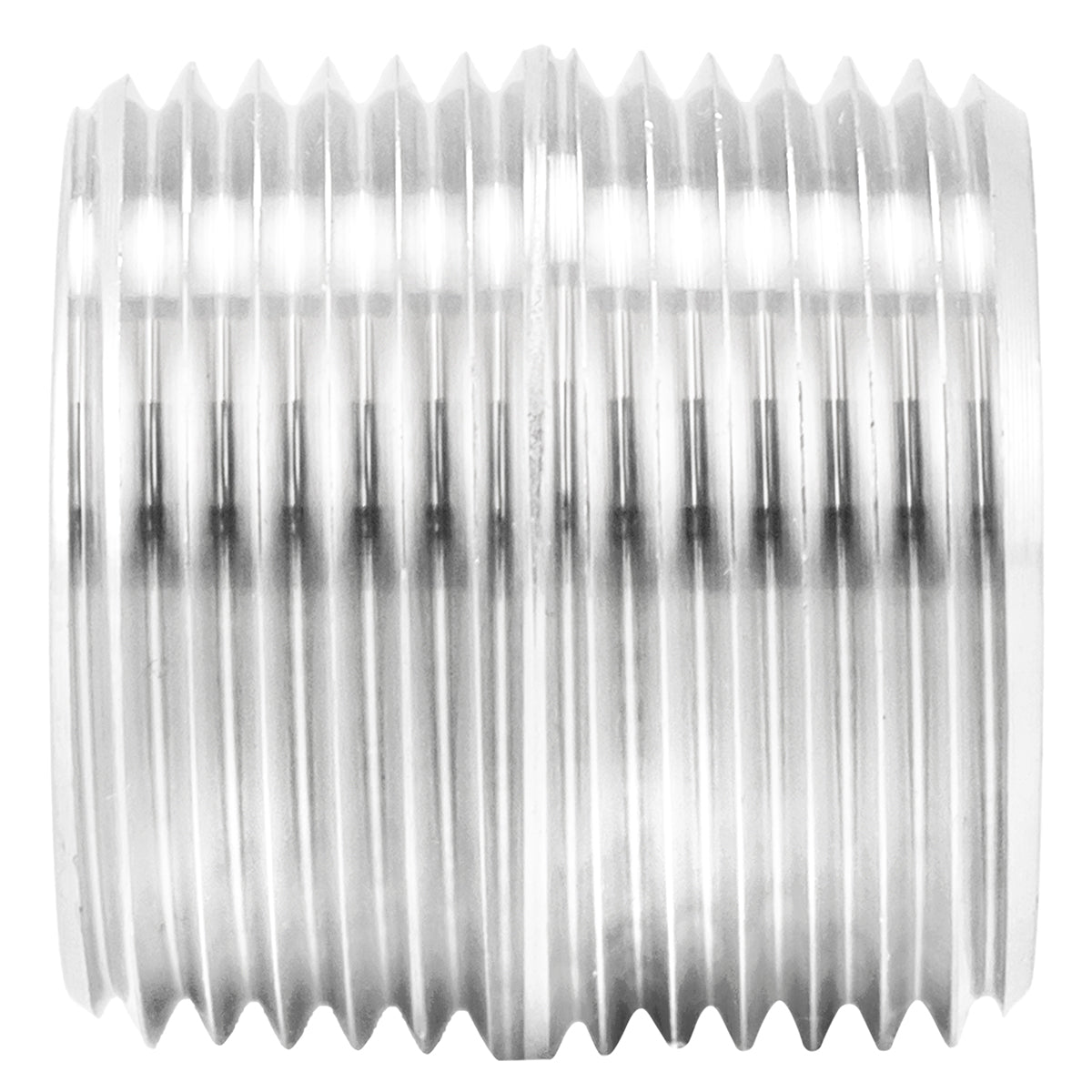 3/4" Male NPT Close Nipple - 304 Stainless Steel Pipe Fitting