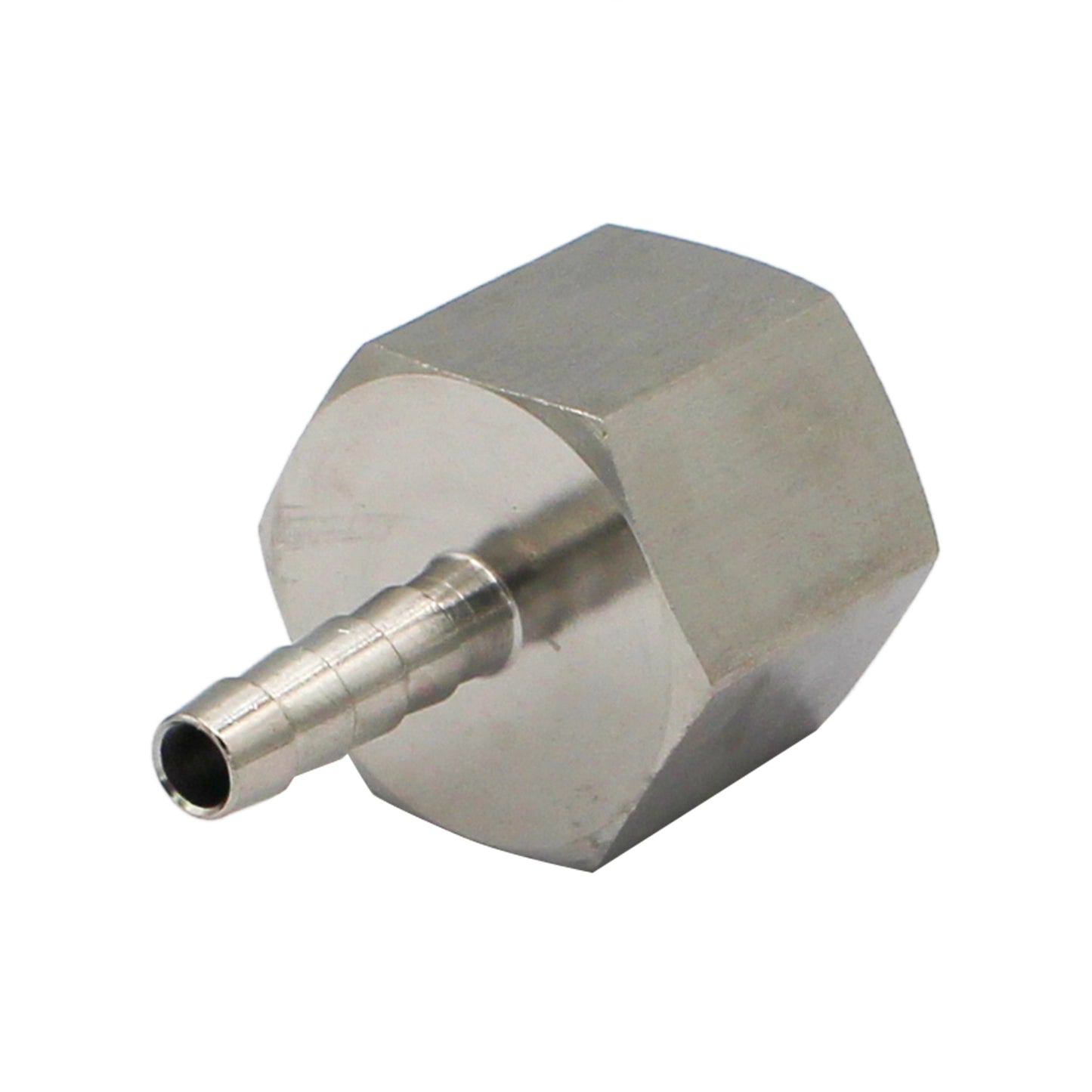Stainless Steel Fitting - 3/4" Female NPT X 1/4" OD Barb
