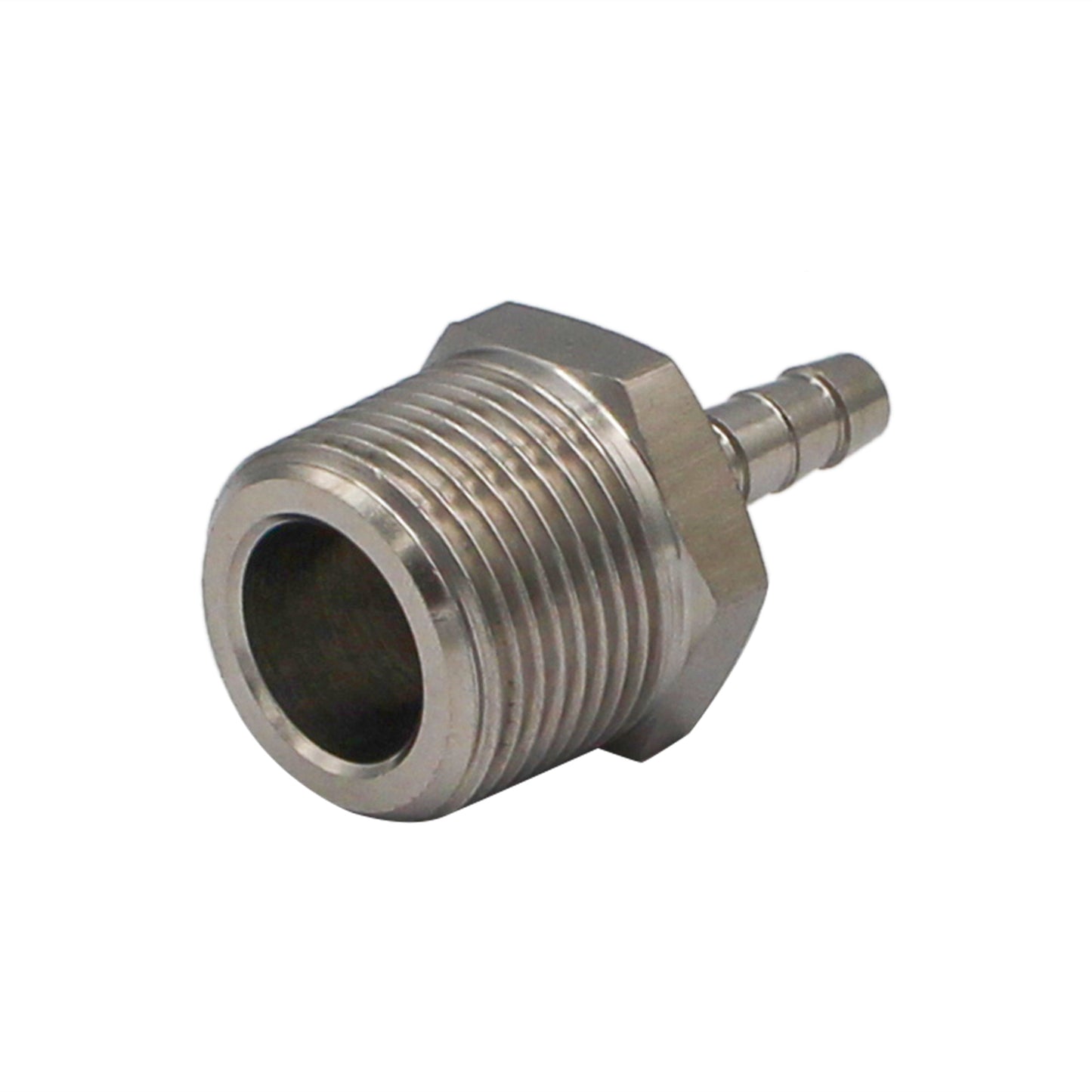 Stainless Steel Fitting - 3/4" Male NPT X 1/4" OD Barb