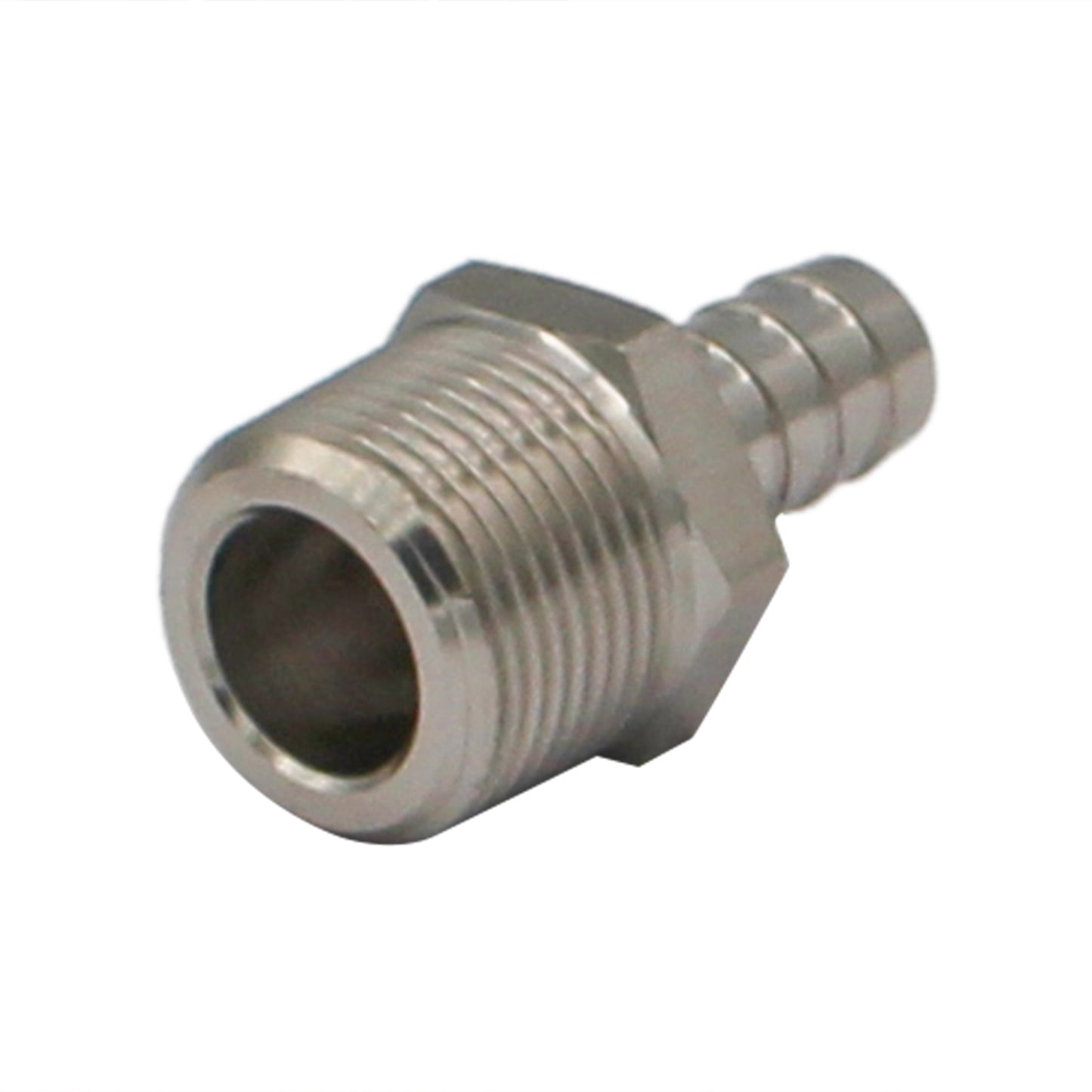 Stainless Steel Fitting - 3/4" Male NPT X 1/2" OD Barb