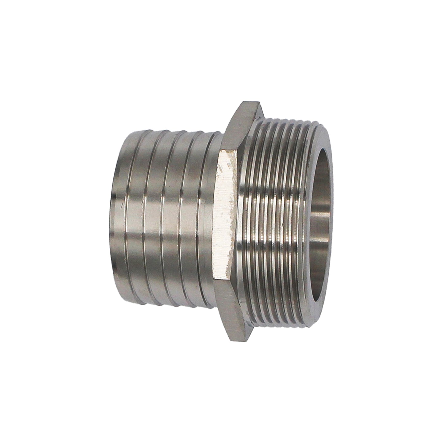 Stainless Steel Fitting - 2" Male NPT X 2" OD Barb | Compact