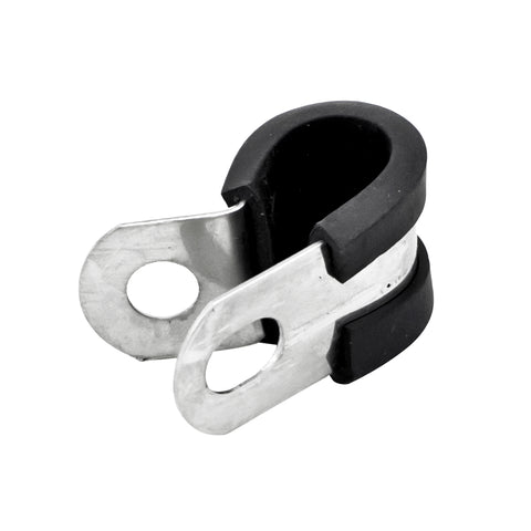 Stainless Steel EPDM Cushioned Insulated P-Clamp (12mm | Approx. 15/32")